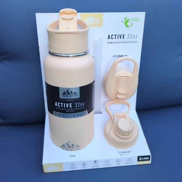 Hydrapeak Active 32oz Stainless Steel Water Bottle Set - Picture 2 of 7